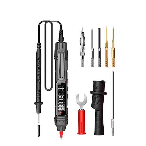 Intelligentes Digitalmultimeter, 6000 Zählungen, Berührungslos, Hochpräziser Spannungsdetektor, Stift, Automatische Reichweite, Kapazität, OHm, NCV-Tester Genau Messen(TS20A Accessory 2) von ZGJIAJU