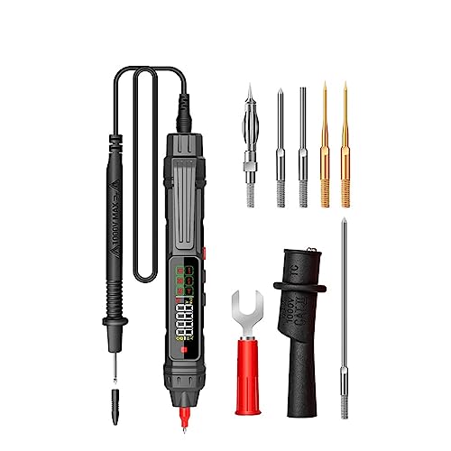 Intelligentes Digitalmultimeter, 6000 Zählungen, Berührungslos, Hochpräziser Spannungsdetektor, Stift, Automatische Reichweite, Kapazität, OHm, NCV-Tester Genau Messen(ZL12B Accessory 2) von ZGJIAJU