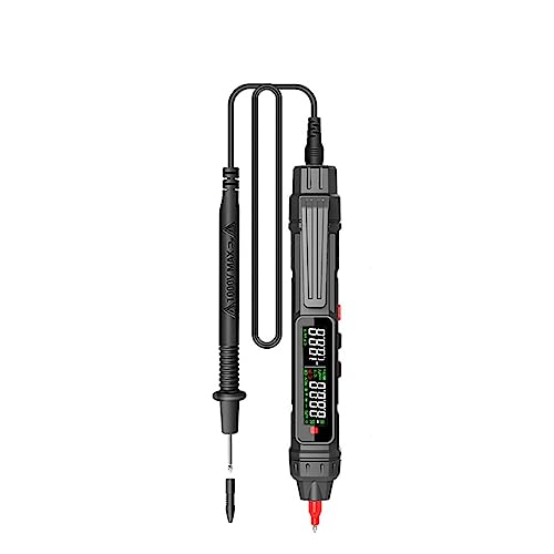 Intelligentes Digitalmultimeter, 6000 Zählungen, Berührungslos, Hochpräziser Spannungsdetektor, Stift, Automatische Reichweite, Kapazität, OHm, NCV-Tester Genau Messen(ZL12D) von ZGJIAJU