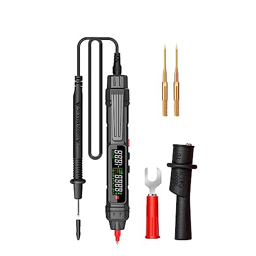 Intelligentes Digitalmultimeter, 6000 Zählungen, Berührungslos, Hochpräziser Spannungsdetektor, Stift, Automatische Reichweite, Kapazität, OHm, NCV-Tester Genau Messen(ZL12D Accessory 1) von ZGJIAJU