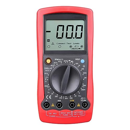 LCD-Automobil-Handmultimeter AC/DC-Voltmeter-Tester Mit DWELL-RPM-Batterieprüfung Genau Messen(105) von ZGJIAJU
