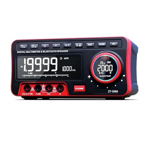 Mini-Desktop-Multimeter ZT-5566 Dual-Screen EBTN 19999 Display Multimetro + Kabelloser Lautsprecher Spannung Strom Cap Hz Tester Genau Messen Mini-Desktop-Multimeter ZT-5566 Dual-Screen EBTN 19999 Display Multimetro + Kabelloser Lautsprecher Spannung Strom Cap Hz Tester Genau Messen von ZGJIAJU