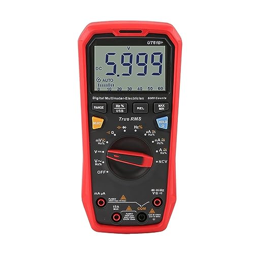 Multimeter Analog Digital Elektrischer Tester 22000 Zählt Amperemeter Voltmeter Professionelles Multimeter Genau Messen(UT61B Plus) von ZGJIAJU