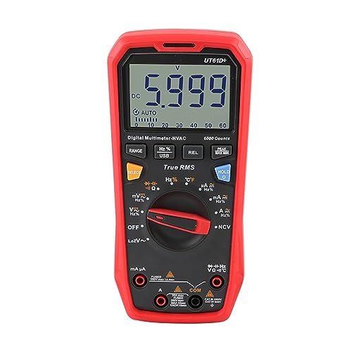Multimeter Analog Digital Elektrischer Tester 22000 Zählt Amperemeter Voltmeter Professionelles Multimeter Genau Messen(UT61D Plus) von ZGJIAJU