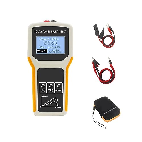 Photovoltaik-Panel-Multimeter, Automatische/manuelle MPPT-Erkennung, Solarpanel-LCD-MPPT-Tester, Spannungsprüfgerät Genau Messen(1600W) von ZGJIAJU