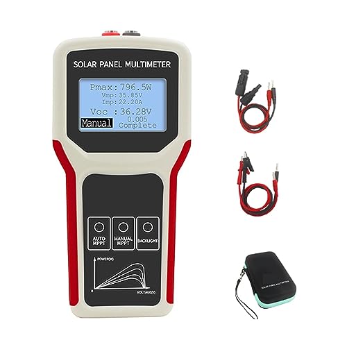 Photovoltaik-Panel-Multimeter, Automatische/manuelle MPPT-Erkennung, Solarpanel-LCD-MPPT-Tester, Spannungsprüfgerät Genau Messen(800W) von ZGJIAJU