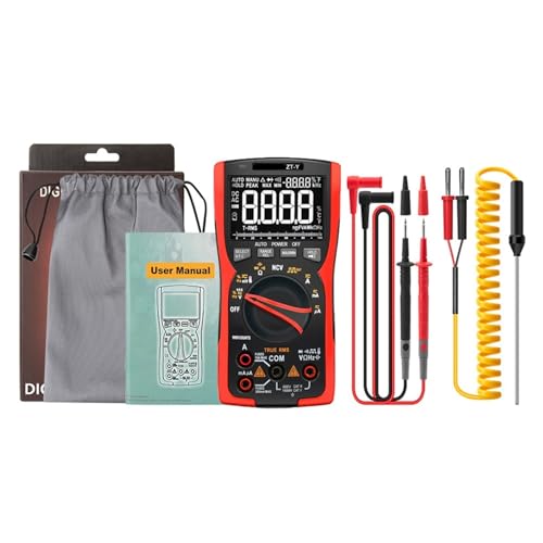Professionelles Digitales Multimeter, True-RMS-Anzeige, Analoger Tester, Strom, Voltmeter, Kondensator, Temperatur, VFC, NCV, Hz-Messgerät Genau Messen(Y - Upgraded version) von ZGJIAJU
