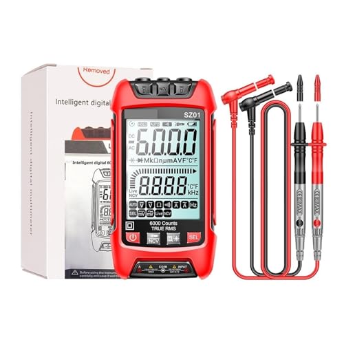 SZ01 SZ02 Smart Digital Multimeter Handheld Multifunktionale Hochpräzise Elektriker Wartung Instrument Temp Resistan Genau Messen(SZ01 red) von ZGJIAJU