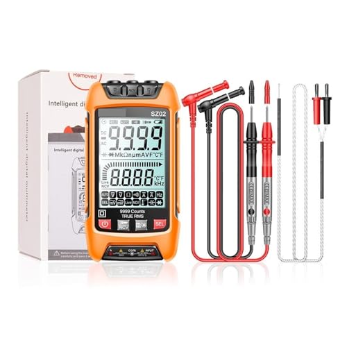 SZ01 SZ02 Smart Digital Multimeter Handheld Multifunktionale Hochpräzise Elektriker Wartung Instrument Temp Resistan Genau Messen(SZ02 orange) von ZGJIAJU