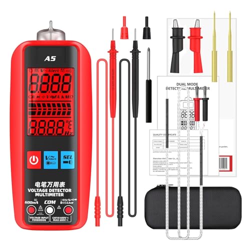 Smart Digital Multimeter Professioneller Automatischer Multitester VFC Hz Kondensator Elektrisches Testwerkzeug Amperemeter Elektriker Tester Genau Messen(A5-Tool kits) von ZGJIAJU