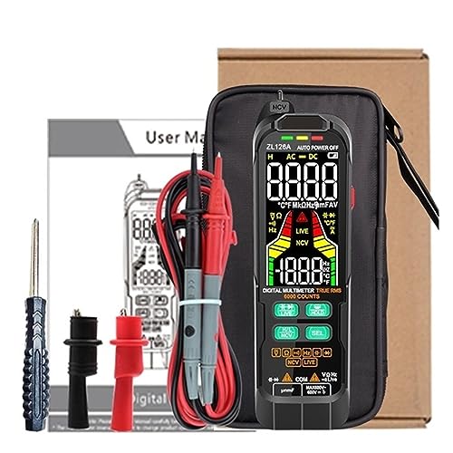 Smart Multimeter Digital Mini Automotive Profesional Tester True RMS NCV AC DC Spannung Tester Tragbare Stromzähler Genau Messen(126A PRO) von ZGJIAJU
