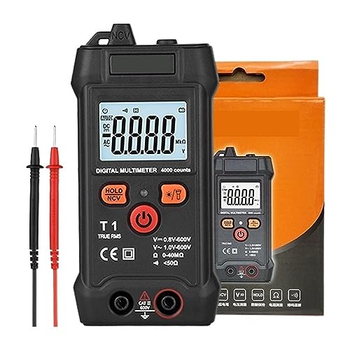 Smart Multimeter Digital Mini Automotive Profesional Tester True RMS NCV AC DC Spannung Tester Tragbare Stromzähler Genau Messen(T1) von ZGJIAJU