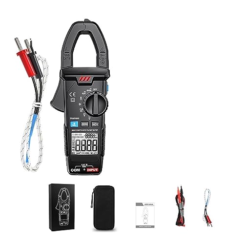 Zangen Amperemeter Auto Multimeter 1000A AC DC Stromtest Digitale Zangenmessgerät Stromzange Genau Messen(600A DC AC) von ZGJIAJU