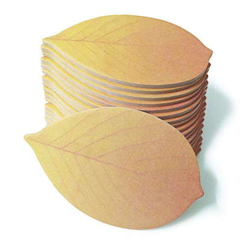 Haftnotizen mit niedlichen Baumblättern, selbstklebend, 10 x 6,2 cm, 20 Blöcke/Packung, 23 Blatt/Block (Farbverlauf) von ZGPEPEXIA