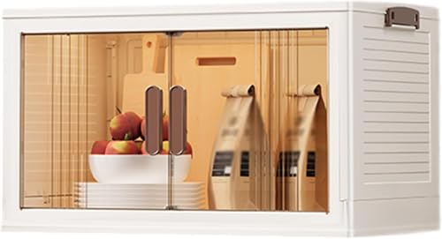 ZGSSOPTU Kunststoff-Aufbewahrungsbehälter, stapelbarer Organizer mit Rollen, Behälter mit Deckel, Boxgriff für Schlafzimmer, Wohnzimmer (45 x 28 x 30 cm) von ZGSSOPTU