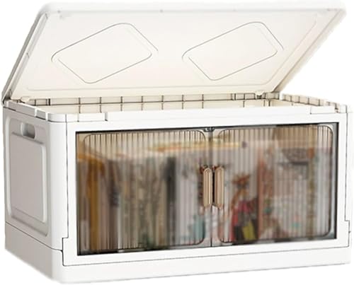 ZGSSOPTU Kunststoff-Aufbewahrungsbehälter mit Deckel, Faltboxen, Schrank-Organizer und für (70 x 38 x 34 cm) von ZGSSOPTU