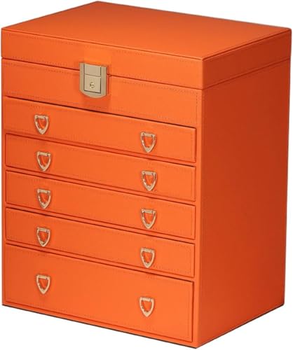 ZGSSOPTU Multifunktionale Schmuckschatulle, exquisite Mikrofaser-Leder-Organizer-Etui, für Halsketten, Ringe, Ohrringe, Uhren ZGSSOPTU Multifunktionale Schmuckschatulle, exquisite Mikrofaser-Leder-Organizer-Etui, für Halsketten, Ringe, Ohrringe, Uhren von ZGSSOPTU