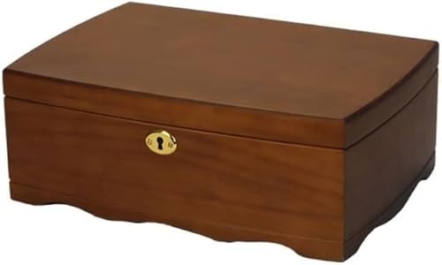 ZGSSOPTU Organizers Schmuckschatulle aus Holz, Retro-Aufbewahrung, für Ringe, Ohrringe, Halsketten, Armbänder, Uhren, 30 cm ZGSSOPTU Organizers Schmuckschatulle aus Holz, Retro-Aufbewahrung, für Ringe, Ohrringe, Halsketten, Armbänder, Uhren, 30 cm von ZGSSOPTU