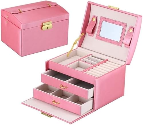 ZGSSOPTU Schmuckschatulle, Aufbewahrungsbox, tragbar, für Halsketten, Ohrringe, Ringe, Armbänder, Uhren, Armbänder ZGSSOPTU Schmuckschatulle, Aufbewahrungsbox, tragbar, für Halsketten, Ohrringe, Ringe, Armbänder, Uhren, Armbänder von ZGSSOPTU