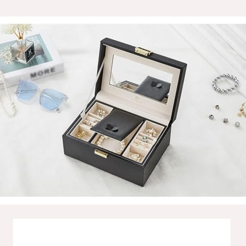 ZGSSOPTU Schmuckschatulle, Organizer, Aufbewahrung, Kosmetik, Ohrringe, Halsketten, Armbänder, integrierte Beflockung ZGSSOPTU Schmuckschatulle, Organizer, Aufbewahrung, Kosmetik, Ohrringe, Halsketten, Armbänder, integrierte Beflockung von ZGSSOPTU
