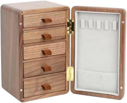 ZGSSOPTU Schmuckschatulle aus Holz, Vintage-Organizer, Halsketten, Ringe ZGSSOPTU Schmuckschatulle aus Holz, Vintage-Organizer, Halsketten, Ringe von ZGSSOPTU