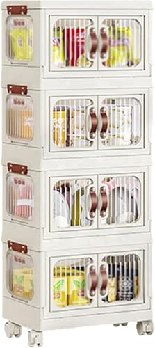ZGSSOPTU Stapelbarer Kunststoff-Schrank-Organizer, Büro-Organisation, Aufbewahrungsbehälter, Faltbox, Würfel-Organizer, Klassenzimmer (60 x 36,5 x 137 cm) von ZGSSOPTU