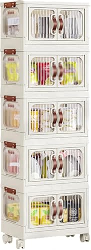 ZGSSOPTU Stapelbarer Kunststoff-Schrank-Organizer, Büro-Organisation, Aufbewahrungsbehälter, Faltbox, Würfel-Organizer, Klassenzimmer (60 x 36,5 x 170 cm) von ZGSSOPTU