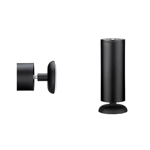 ZGXNYI 1PC Möbel Verstellbare Schrankbeine 6CM-30CM Edelstahl Möbelbeine Tisch Sofa Füße Bett Möbelbeine(Black 15cm) von ZGXNYI
