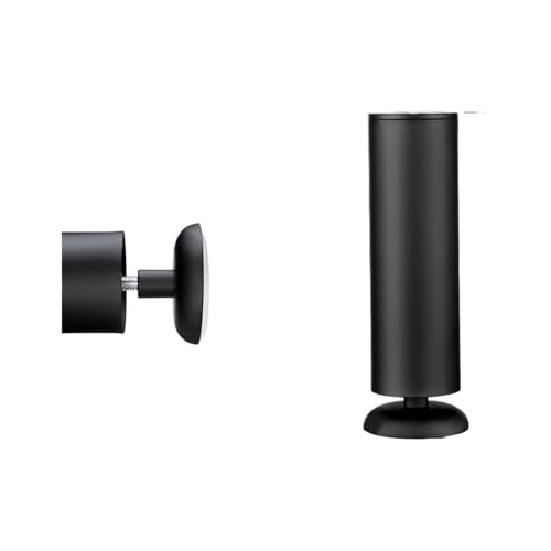 ZGXNYI 1PC Möbel Verstellbare Schrankbeine 6CM-30CM Edelstahl Möbelbeine Tisch Sofa Füße Bett Möbelbeine(Black 18cm) von ZGXNYI