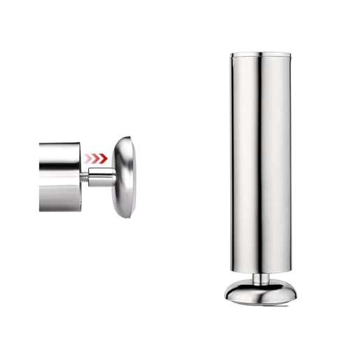 ZGXNYI 1PC Möbel Verstellbare Schrankbeine 6CM-30CM Edelstahl Möbelbeine Tisch Sofa Füße Bett Möbelbeine(Silver 20cm) von ZGXNYI
