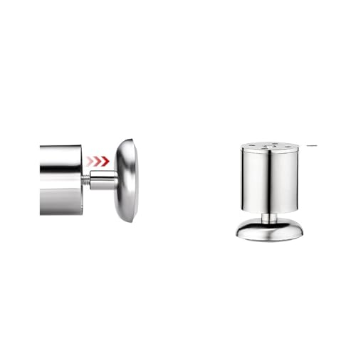 ZGXNYI 1PC Möbel Verstellbare Schrankbeine 6CM-30CM Edelstahl Möbelbeine Tisch Sofa Füße Bett Möbelbeine(Silver 8cm) von ZGXNYI