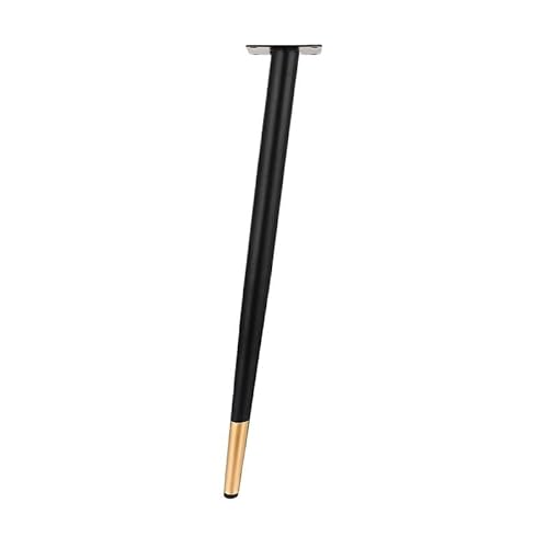 ZGXNYI 4 Stück 10–30 cm Edelstahl-Möbelbeine, verstellbare Metallbeine for Schrank, Tischbeine, Sofafüße, Möbelersatzfüße(Black Gold 10cm ob) von ZGXNYI