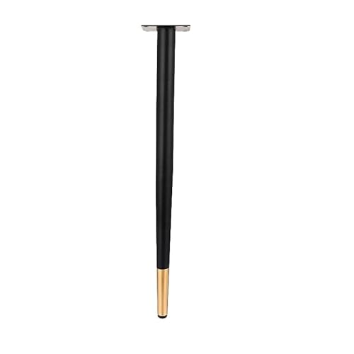 ZGXNYI 4 Stück 10–30 cm Edelstahl-Möbelbeine, verstellbare Metallbeine for Schrank, Tischbeine, Sofafüße, Möbelersatzfüße(Black Gold 30cm) von ZGXNYI