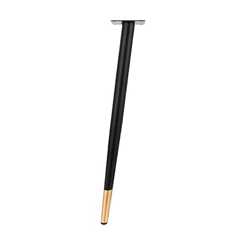 ZGXNYI 4 Stück 10–30 cm Edelstahl-Möbelbeine, verstellbare Metallbeine for Schrank, Tischbeine, Sofafüße, Möbelersatzfüße(Black Gold 30cm ob) von ZGXNYI