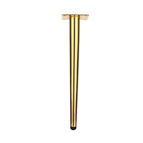 ZGXNYI 4 Stück 10–30 cm Edelstahl-Möbelbeine, verstellbare Metallbeine for Schrank, Tischbeine, Sofafüße, Möbelersatzfüße(Gold 10cm) von ZGXNYI