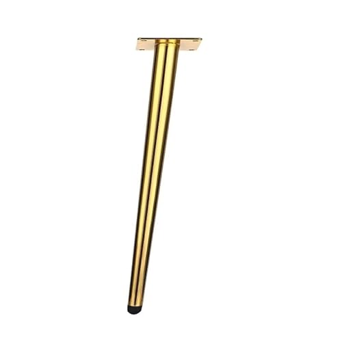 ZGXNYI 4 Stück 10–30 cm Edelstahl-Möbelbeine, verstellbare Metallbeine for Schrank, Tischbeine, Sofafüße, Möbelersatzfüße(Gold 10cm ob) von ZGXNYI