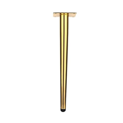 ZGXNYI 4 Stück 10–30 cm Edelstahl-Möbelbeine, verstellbare Metallbeine for Schrank, Tischbeine, Sofafüße, Möbelersatzfüße(Gold 30cm) von ZGXNYI