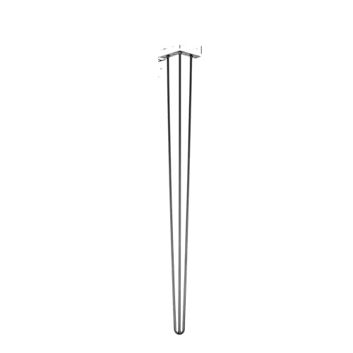 ZGXNYI 4 Stück Metall-Tischbeine, 40,6–101,6 cm, 3-Stab-Haarnadel-Möbelbeine, DIY-Heimbank, Esstisch, Schreibtisch, Ende, Kaffeetisch, Füße, Zubehör(28 inch) von ZGXNYI