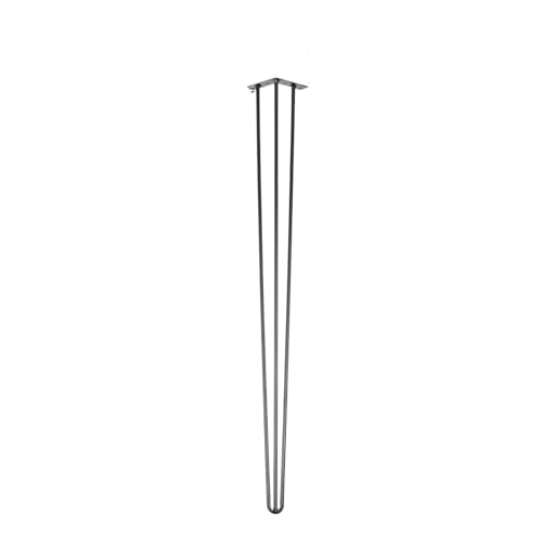 ZGXNYI 4 Stück Metall-Tischbeine, 40,6–101,6 cm, 3-Stab-Haarnadel-Möbelbeine, DIY-Heimbank, Esstisch, Schreibtisch, Ende, Kaffeetisch, Füße, Zubehör(30 inch) von ZGXNYI