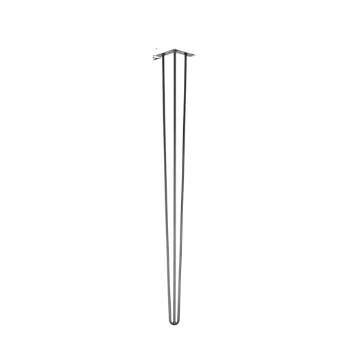 ZGXNYI 4 Stück Metall-Tischbeine, 40,6–101,6 cm, 3-Stab-Haarnadel-Möbelbeine, DIY-Heimbank, Esstisch, Schreibtisch, Ende, Kaffeetisch, Füße, Zubehör(40 inch) von ZGXNYI