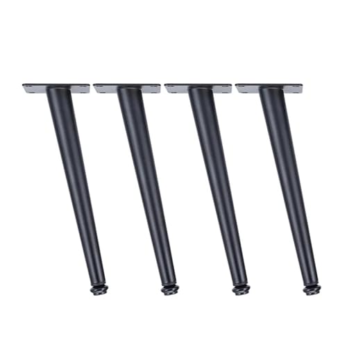 ZGXNYI 4 Stück Möbelbeine, Gold/Schwarz, verstellbare, konische Metallfüße for Tisch, Sofa, Schrank, Hocker, Stuhlfüße, Zubehör(Sloping 20CM-01) von ZGXNYI
