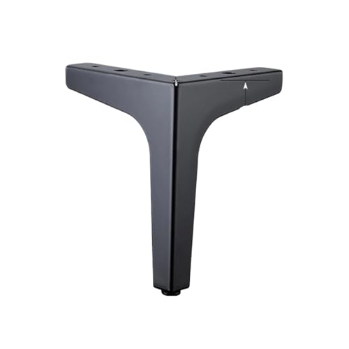 ZGXNYI 4 Stück Möbelbeine aus Schwarz und Gold for Metallfüße von Couchtischen, Betten, Sofas, Stühlen, Kommoden, Badezimmerschränken, Ersatzfüße(Black-15cm-4pcs) von ZGXNYI
