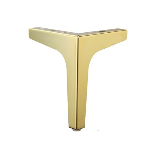 ZGXNYI 4 Stück Möbelbeine aus Schwarz und Gold for Metallfüße von Couchtischen, Betten, Sofas, Stühlen, Kommoden, Badezimmerschränken, Ersatzfüße(Golden-15cm-4pcs) von ZGXNYI