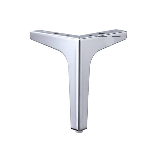 ZGXNYI 4 Stück Möbelbeine aus Schwarz und Gold for Metallfüße von Couchtischen, Betten, Sofas, Stühlen, Kommoden, Badezimmerschränken, Ersatzfüße(Silver-15cm-4pcs) von ZGXNYI