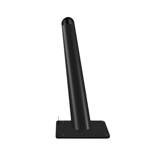 ZGXNYI 4 Stück goldene Möbelbeine, schwarzer kaltgewalzter Stahl, Tischfüße, Sofa-/Bettbeine, Ersatz for 800 kg, robuste Möbelbeschläge(Black Slant 17cm) von ZGXNYI