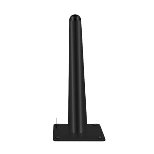 ZGXNYI 4 Stück goldene Möbelbeine, schwarzer kaltgewalzter Stahl, Tischfüße, Sofa-/Bettbeine, Ersatz for 800 kg, robuste Möbelbeschläge(Black Vertical 20cm) von ZGXNYI