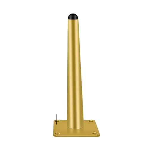 ZGXNYI 4 Stück goldene Möbelbeine, schwarzer kaltgewalzter Stahl, Tischfüße, Sofa-/Bettbeine, Ersatz for 800 kg, robuste Möbelbeschläge(Gold Vertical 10cm) von ZGXNYI