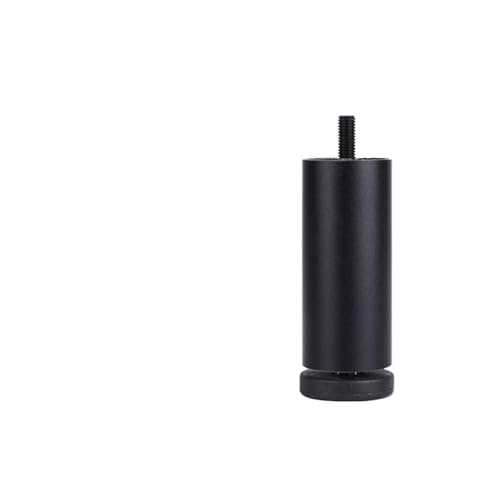 ZGXNYI 4 Stück verstellbare Möbelbeine, M8, Tischbeine aus Aluminiumlegierung, for Fernsehschrank, Kleiderschrank, erhöhte Kühlschrank-Waschmaschinenfüße(Black 18CM) von ZGXNYI