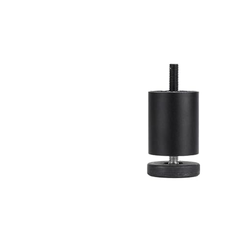 ZGXNYI 4 Stück verstellbare Möbelbeine, M8, Tischbeine aus Aluminiumlegierung, for Fernsehschrank, Kleiderschrank, erhöhte Kühlschrank-Waschmaschinenfüße(Black 8CM) von ZGXNYI