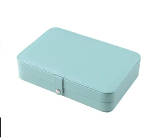 ZGXNYI Doppelschichtige Schmuckschatulle for Ringe und Halsketten.(Blue) von ZGXNYI